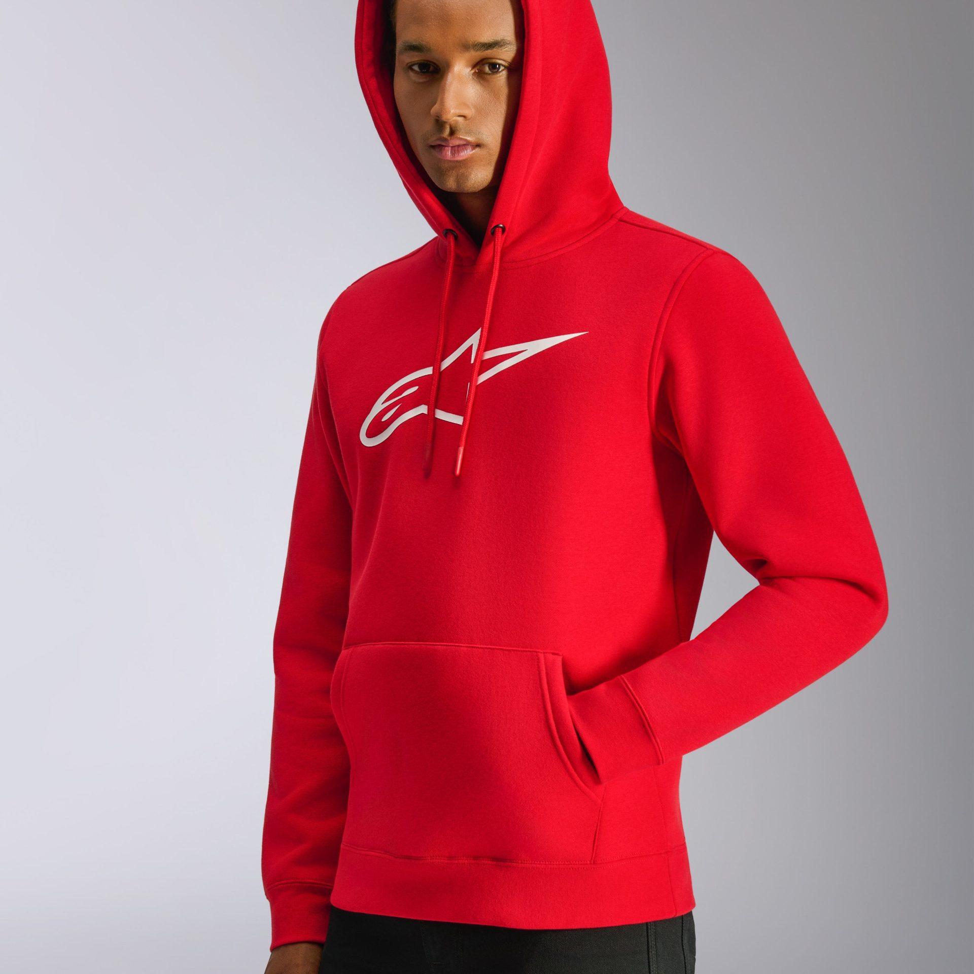 Alpinestars Ageless V3 Hoodie Red White, Size: XXL