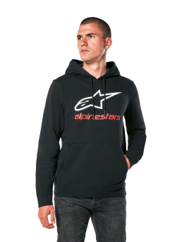 Alpinestars Always V3 Hoodie Black White Red, Size: XXL