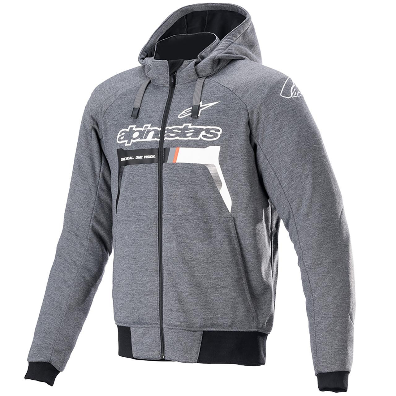 Alpinestars Chrome Ignition Hoodie Melange D/Grey White