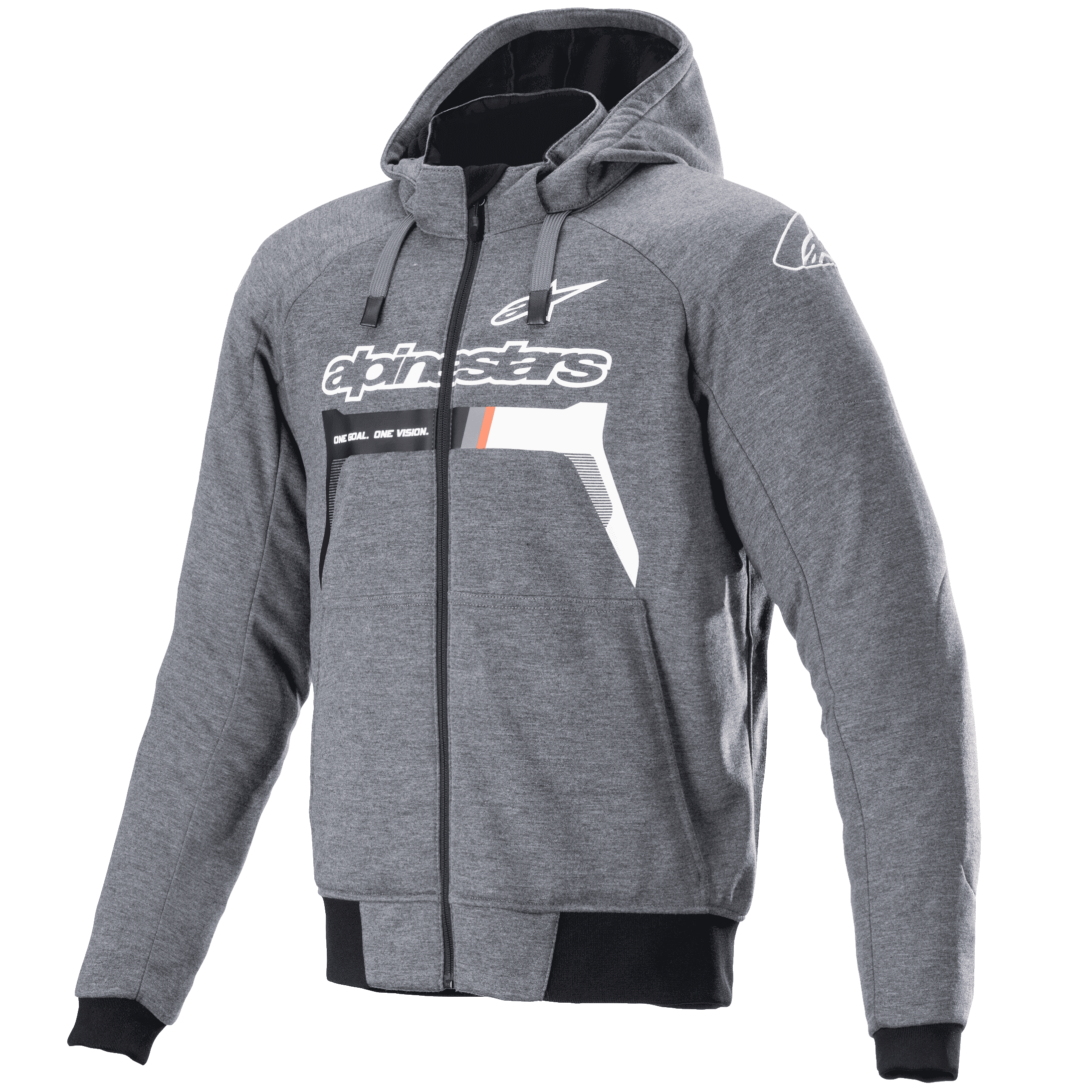 Alpinestars Chrome Ignition Hoodie Melange Dark Gray White, Size: XL