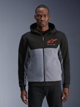 Alpinestars Chrome V2 Sport Hoodie Black Gray Heather Red Fluo, Size: XXL 3 Alpinestars Chrome V2 Sport Hoodie Black Gray Heather Red Fluo, Size: XXL