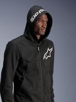 Alpinestars Chrome V2 Sport Hoodie Black White, Size: XXL