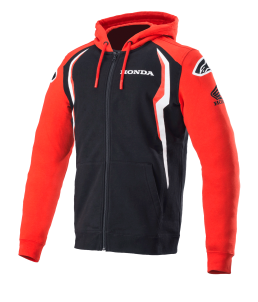 Alpinestars Honda Zip Hoodie Red Black, Size: XXL