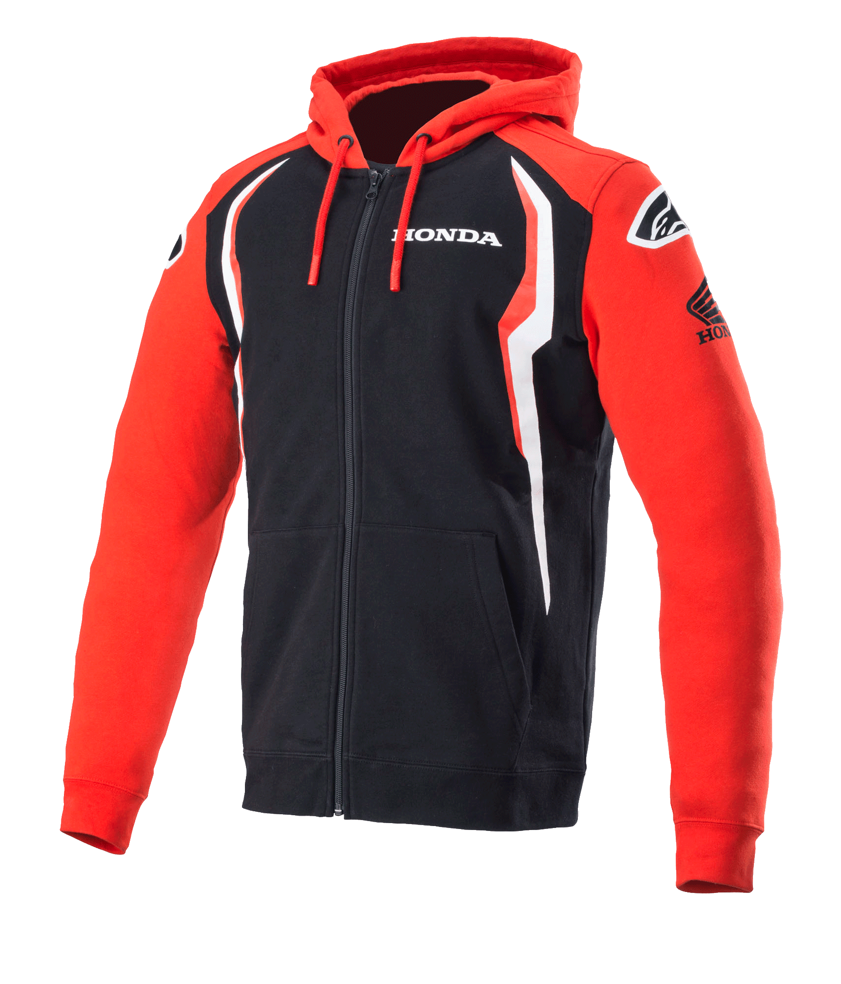 Alpinestars Honda Zip Hoodie Red Black, Size: XXL