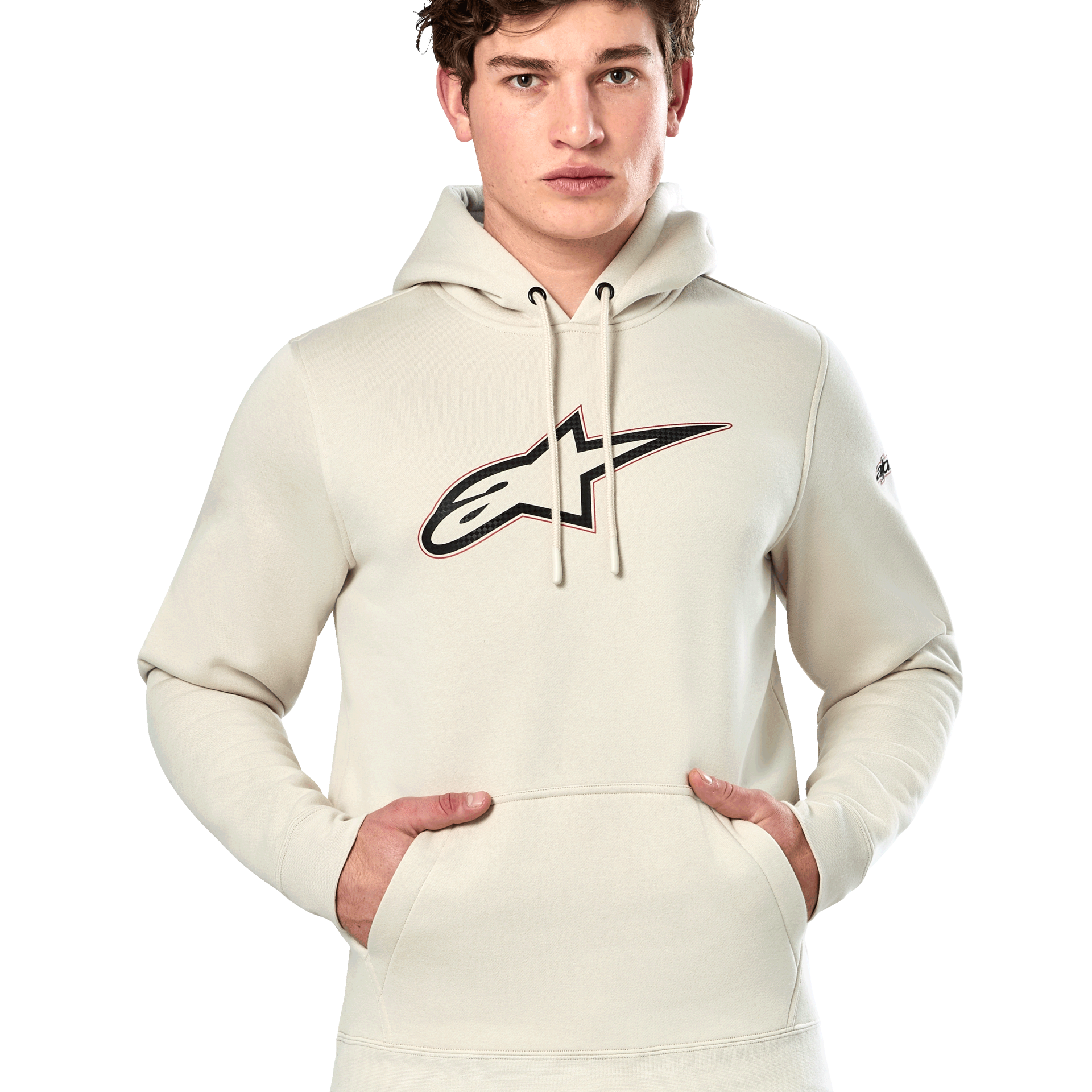 Alpinestars Insignia Hoodie Off White, Size: XXL