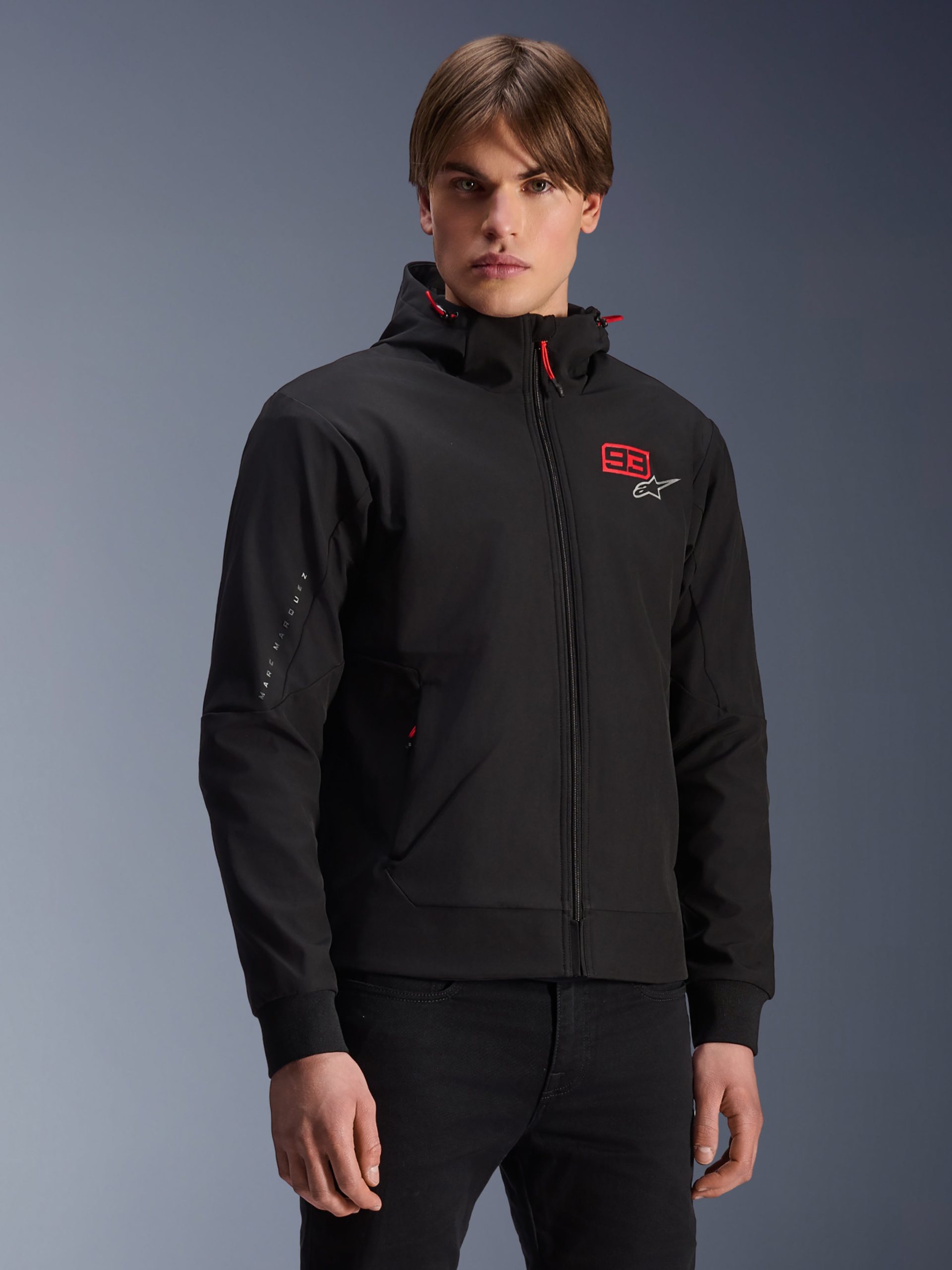 Alpinestars MM93 Radium Tech Hoodie Black Bright Red, Size: XXL
