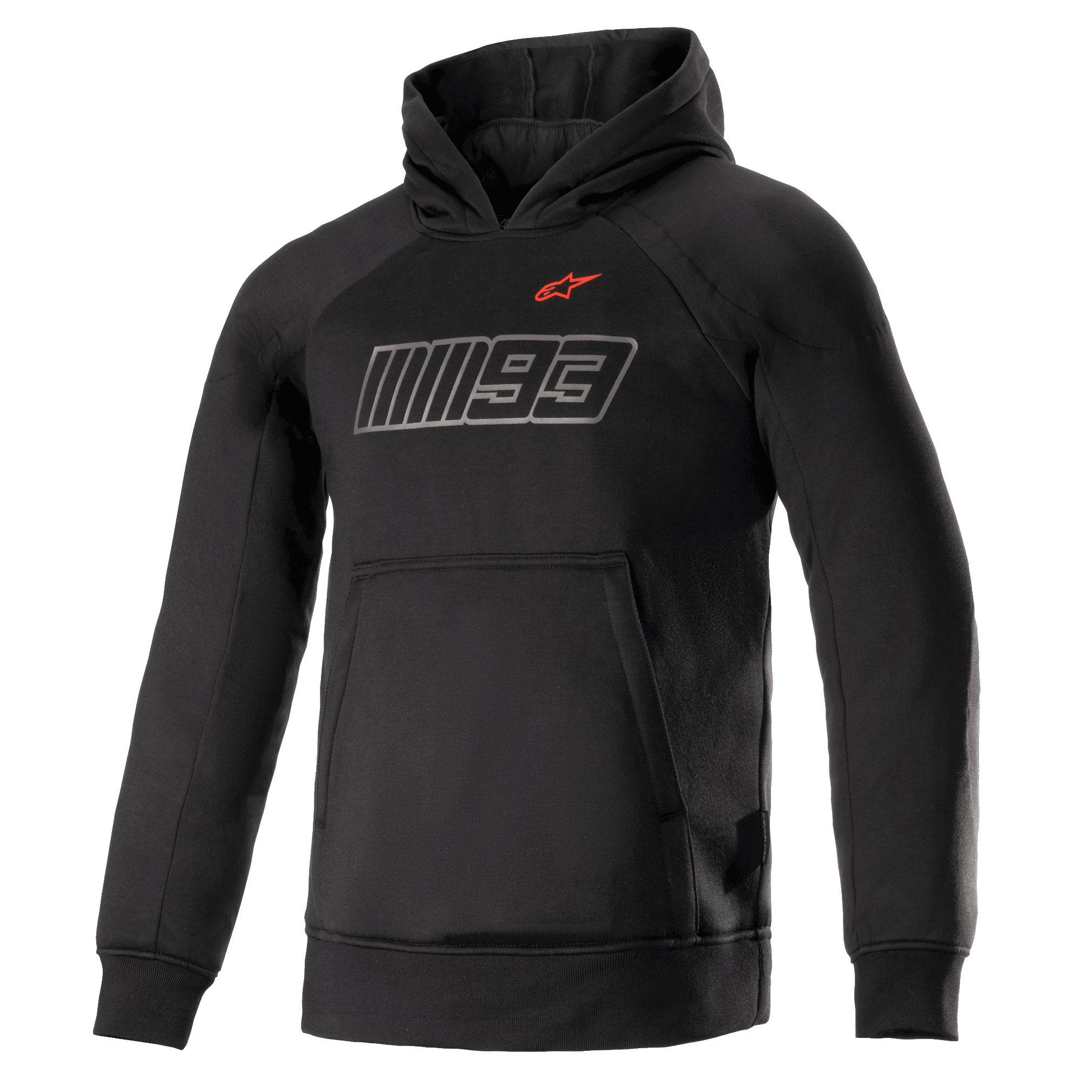 Alpinestars MM93 Thunder Hoodie Black Bright Red, Size: XXL