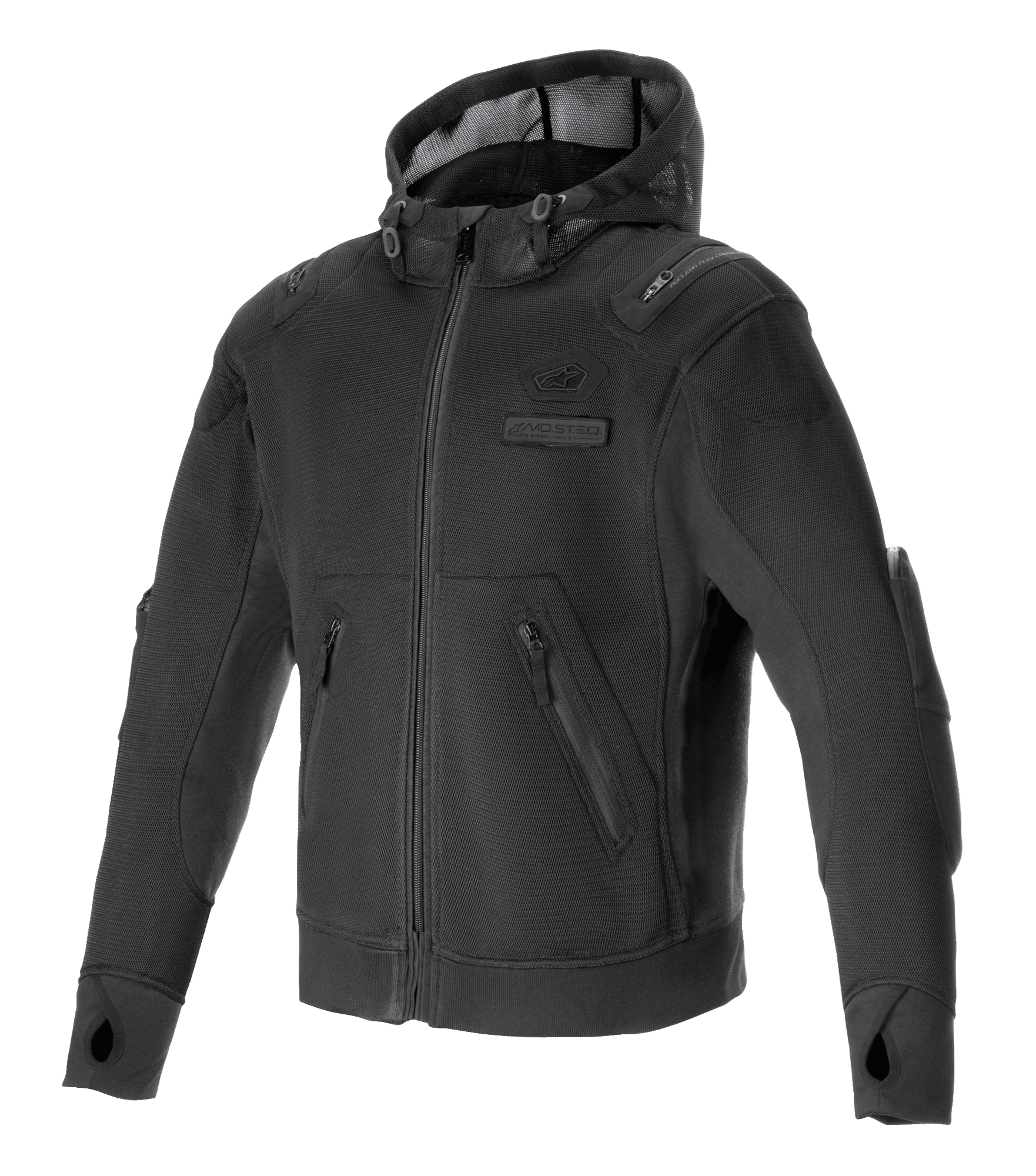 Alpinestars Moflow Air Tech Hoodie Man Black Black, Size: XXL