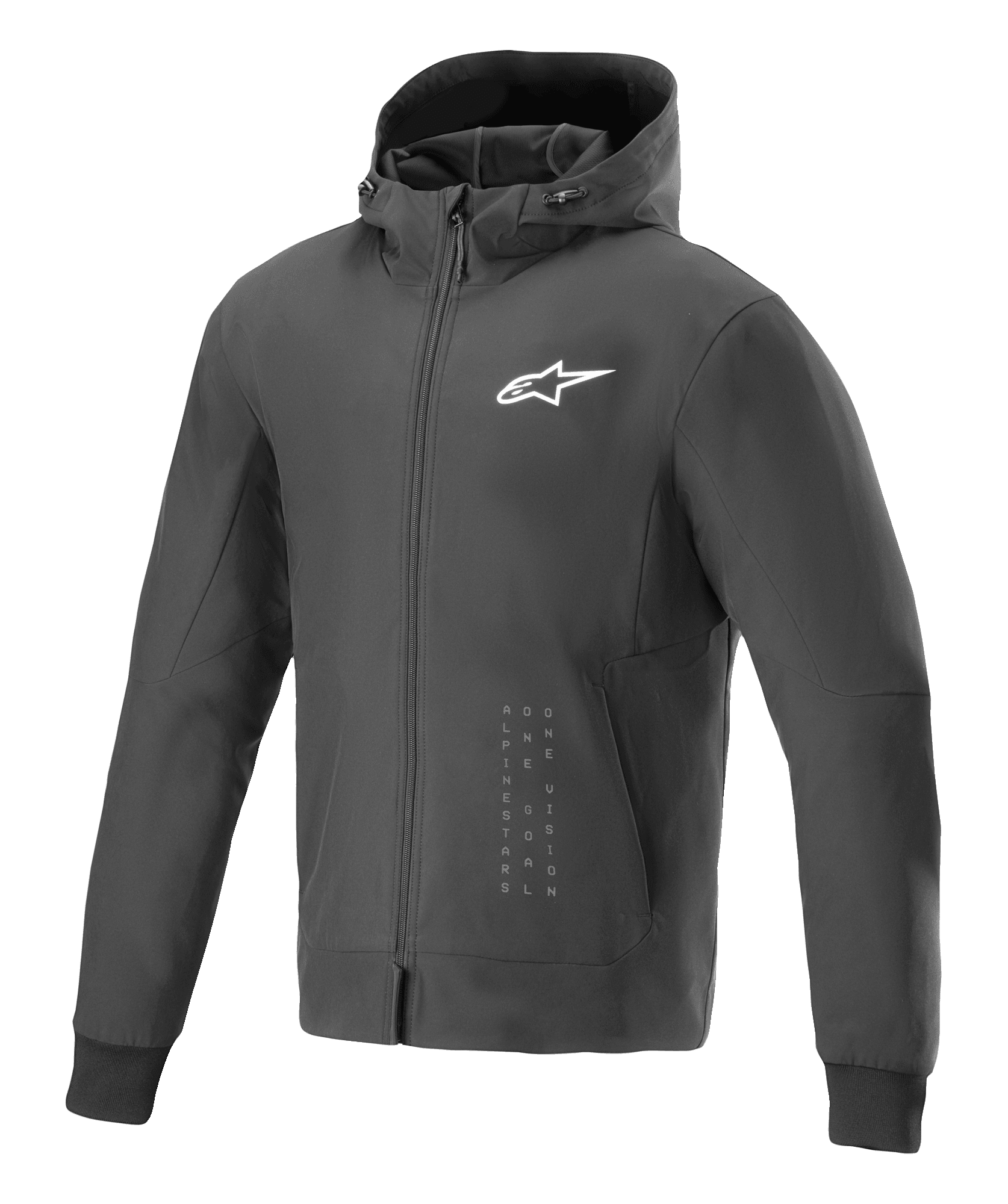 Alpinestars Radium Tech Hoodie Black White, Size: XXL