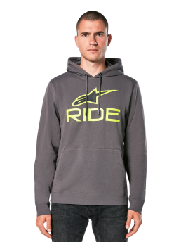 Alpinestars Ride Hoodie V 3 Char Lime Blk, Size: XXL