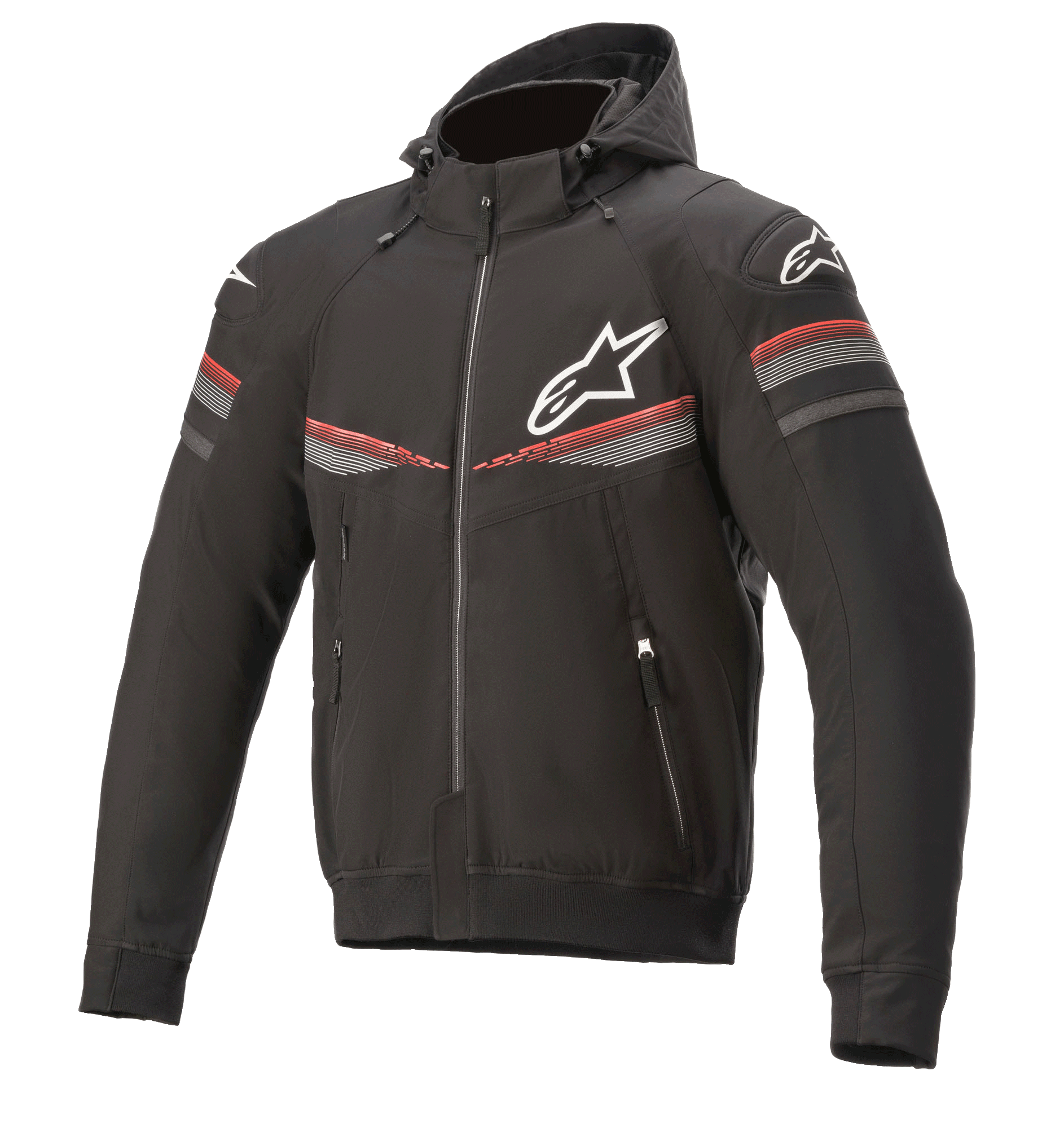 Alpinestars Sektor Tech V2 Hoodie Black Bright Red