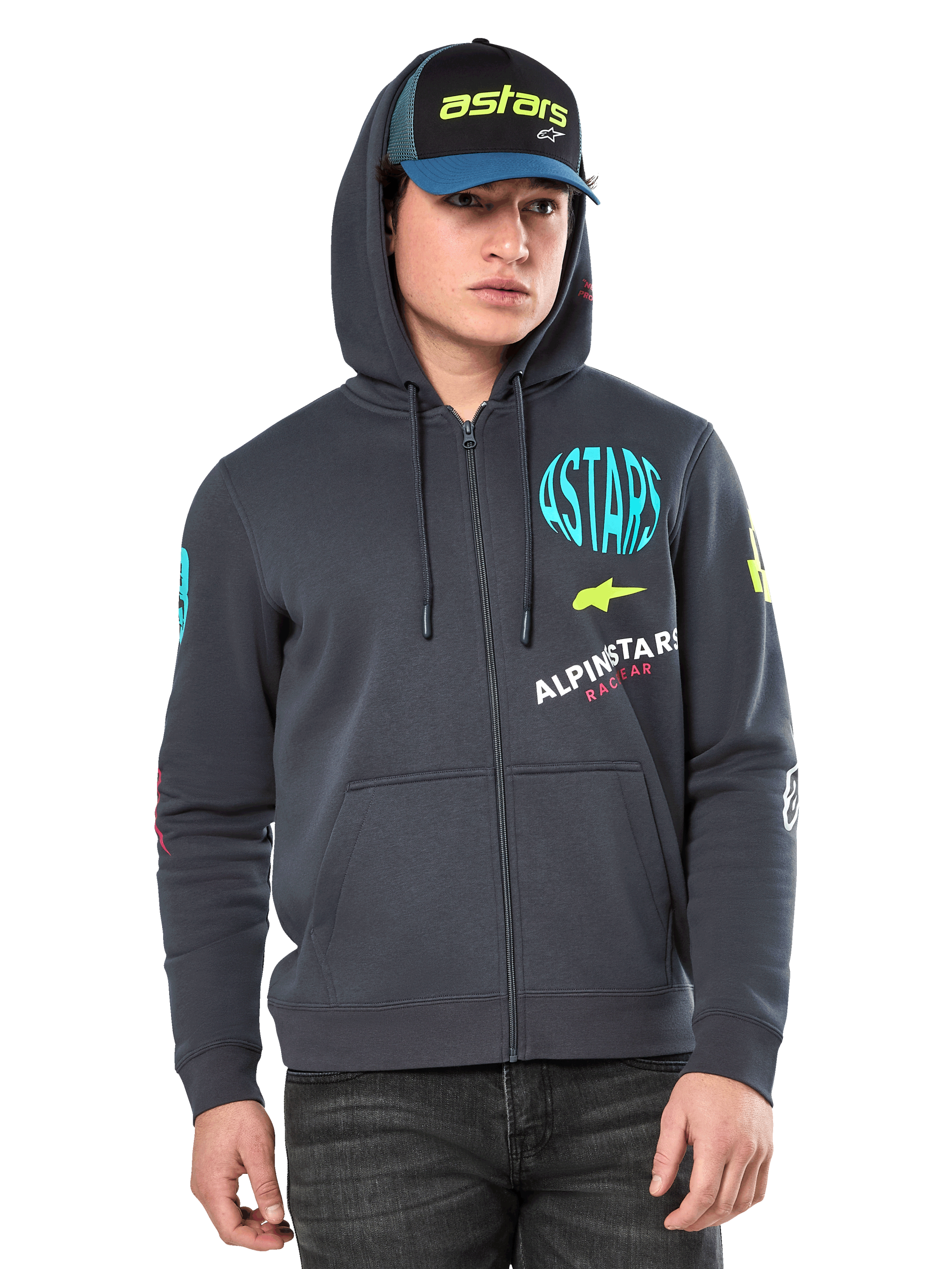 Alpinestars Variegate Hoodie Gunmetal, Size: XXL