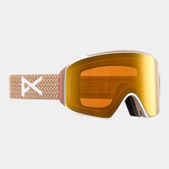 Anon Mens M4 Toric Goggles with MFI Face Mask - White