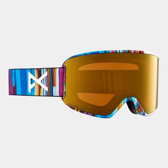 Anon Wm3 + Bonus Lens + Mfi Facemask Goggles - Bright Blue