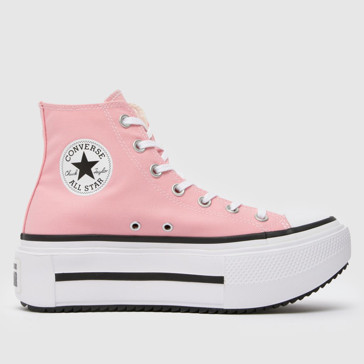 Converse All Star Lift Double Stack Trainers in Pink