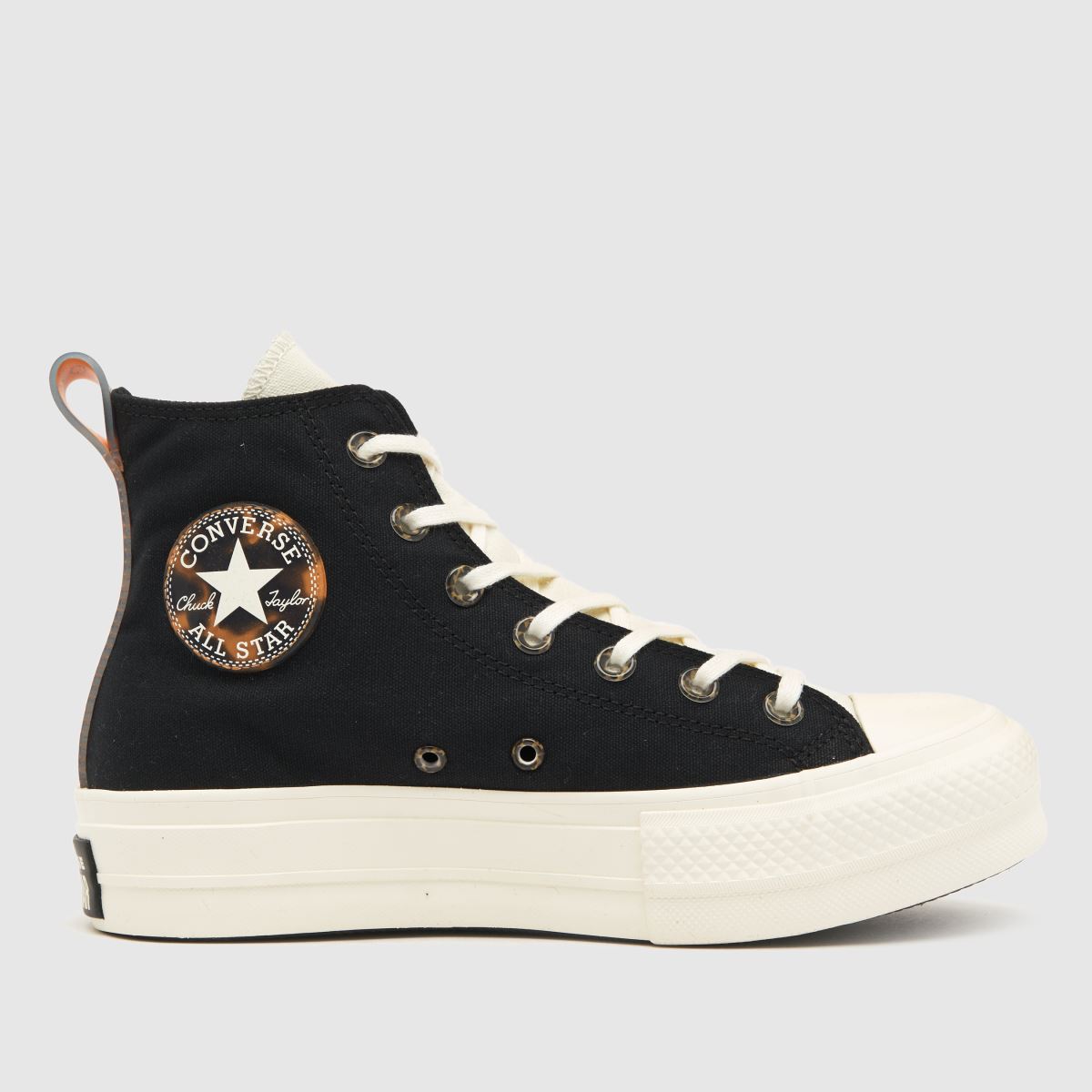 Converse All Star Lift Hi Trainers in Black & Brown