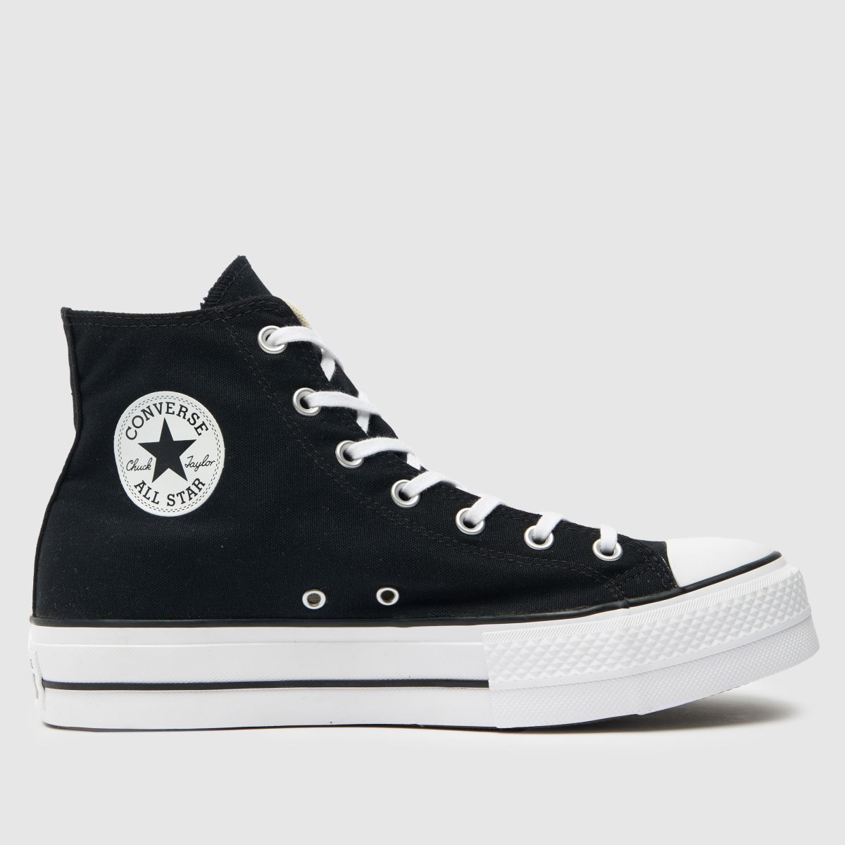 Converse All Star Lift Hi Trainers in Black & White
