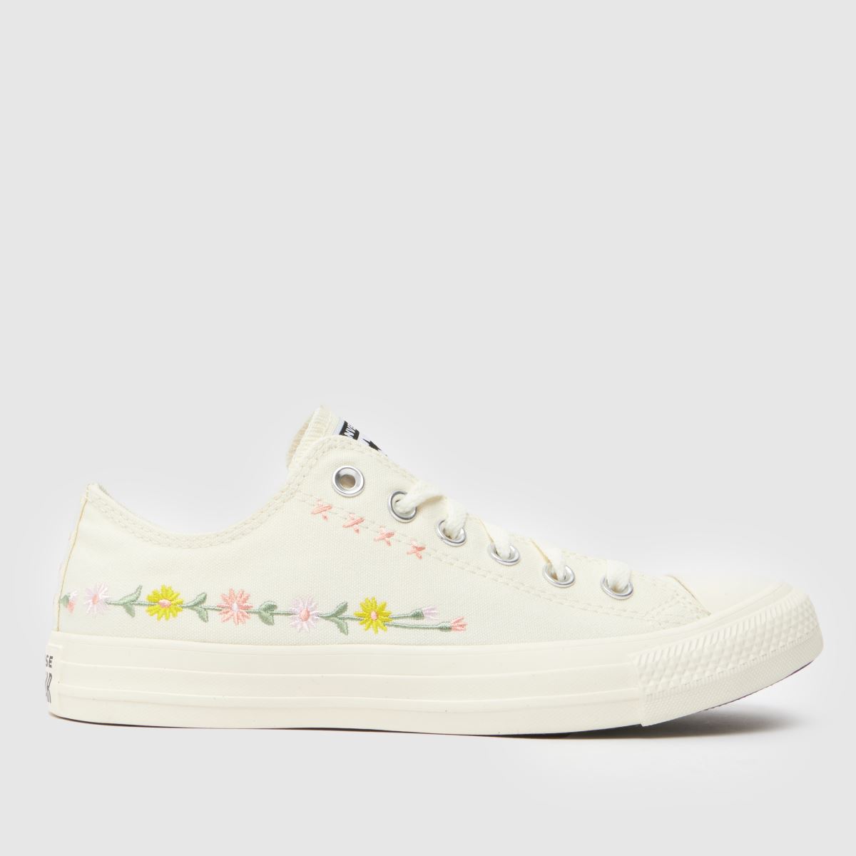 Converse All Star Ox Trainers in White Multi
