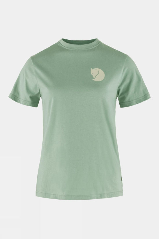 Fjallraven Womens Fox Boxy Logo T-Shirt - Lt Green 1 Fjallraven Womens Fox Boxy Logo T-Shirt - Lt Green