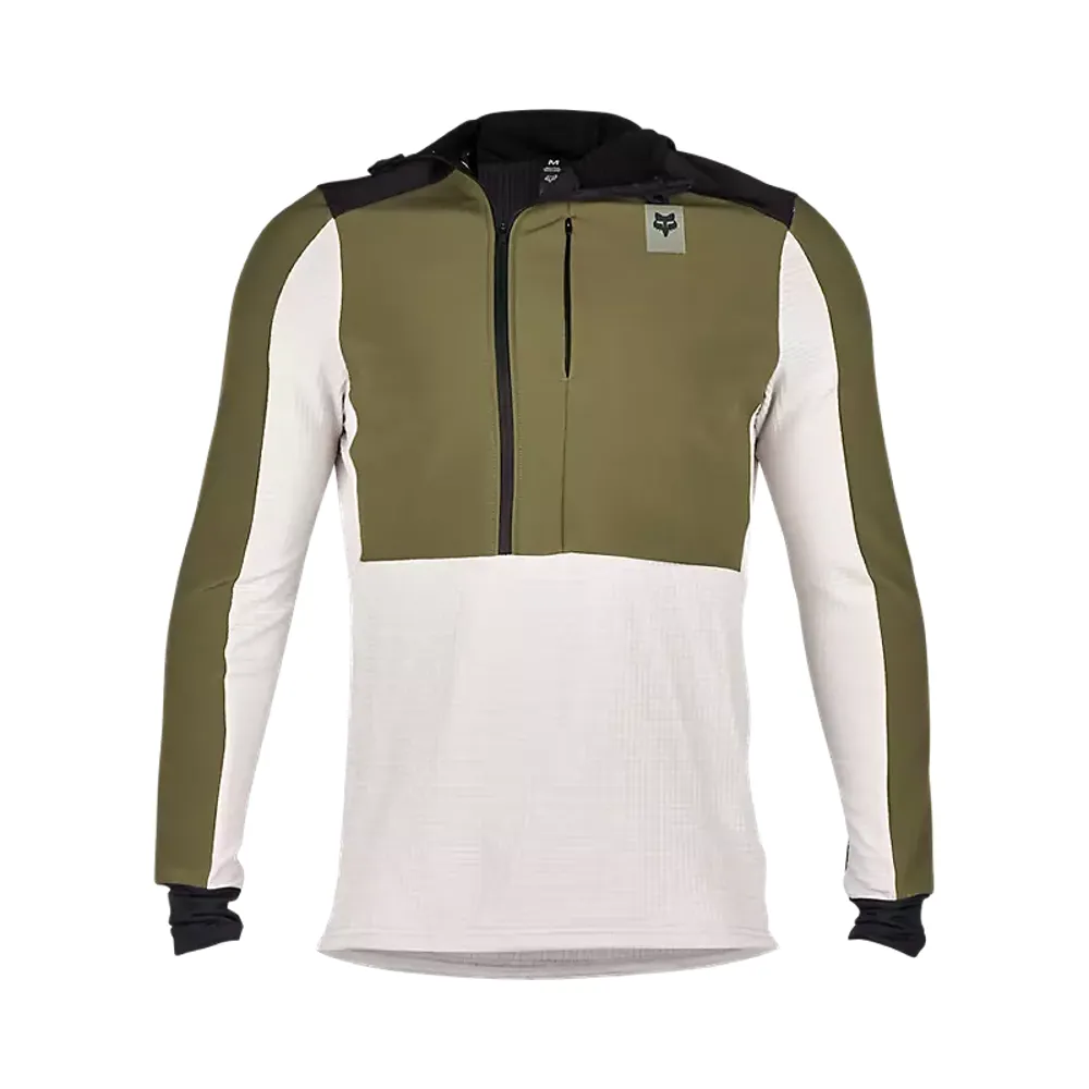 Fox Defend Thermal Hoodie Olive Green