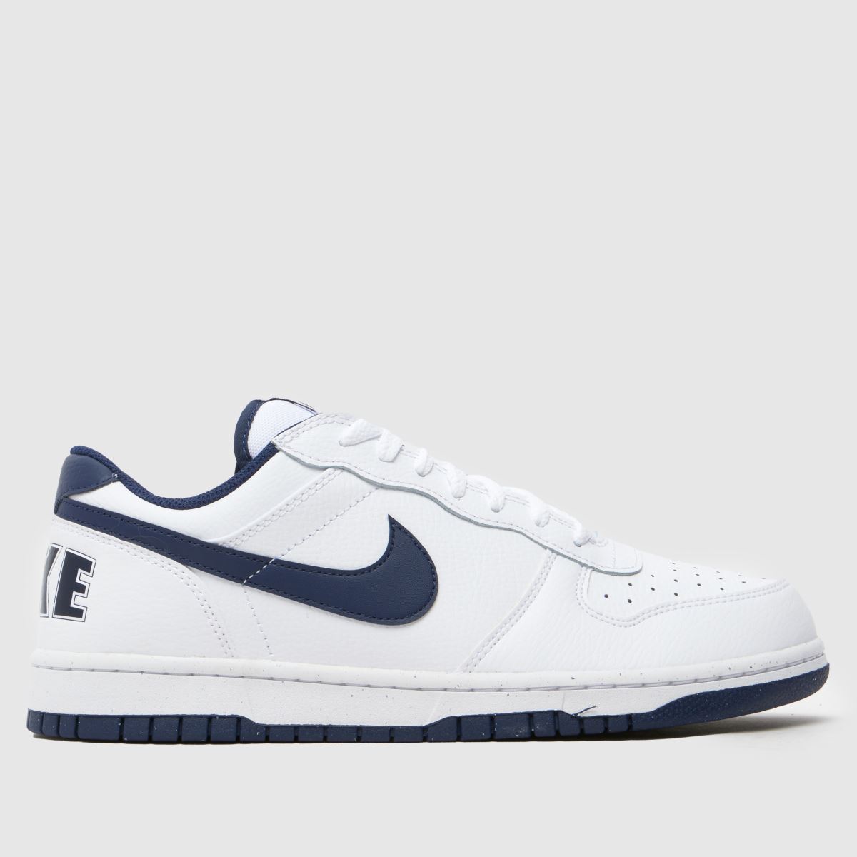 Nike Big Low Trainers in White & Navy