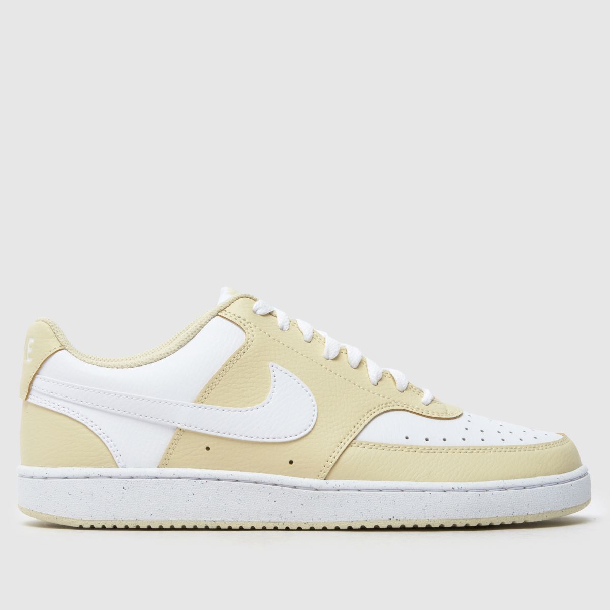 Nike Court Vision Trainers in White & Beige