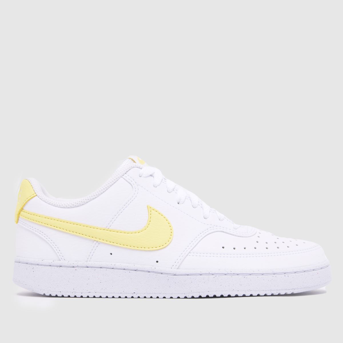 Nike Court Vision Trainers in White & Yellow