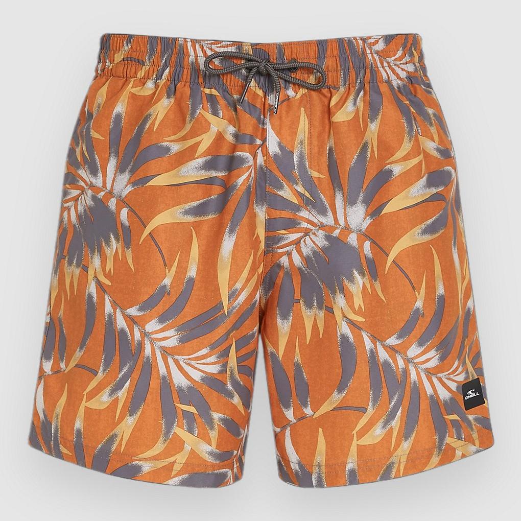 O'Neill Cali Floral 16'' Boardshorts orange dipped leaves