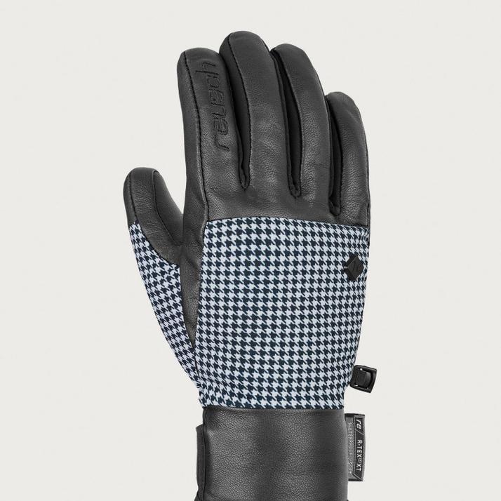 Reusch Giorgia R-Tex Gloves - Black/Pied de Poule - Size 6