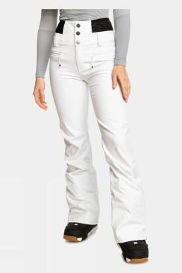 Roxy Womens Rising High Ski Pants - White