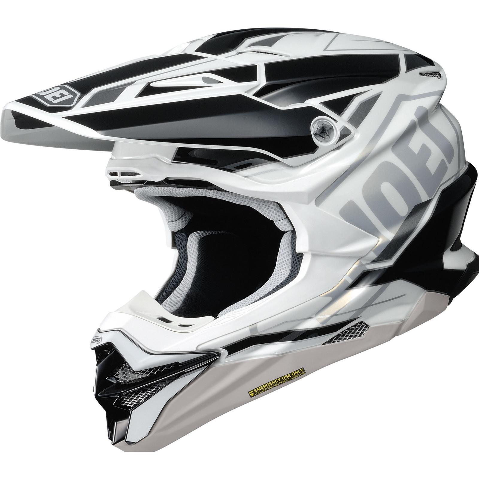 Shoei VFX-WR Allegiant Motocross Helmet S White Black (TC-6)