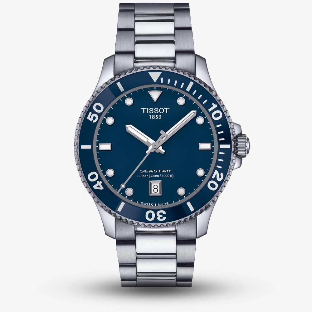 Tissot Mens Seastar 1000 Blue Dial Watch T120.410.11.041.00