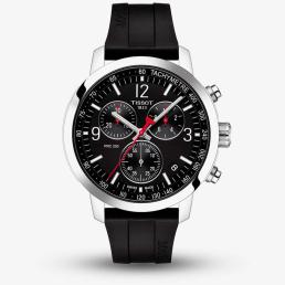 Tissot PRC 200 Stainless Steel Black Chronograph Watch T114.417.17.057.00