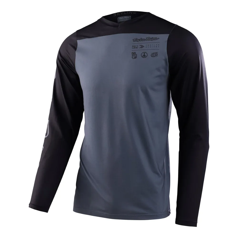 Troy Lee Designs Skyline LS MTB Jersey Mono Charcoal
