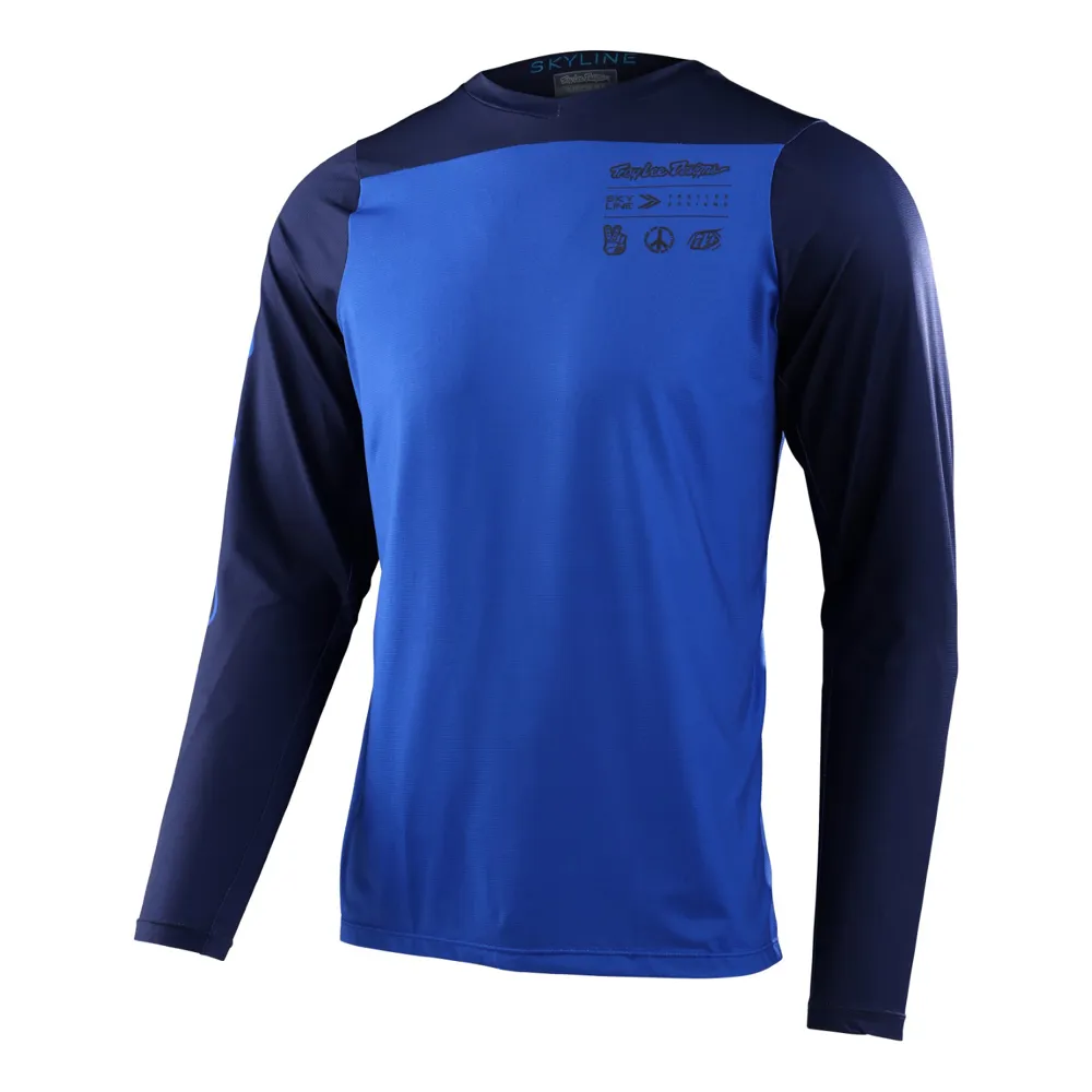 Troy Lee Designs Skyline LS MTB Jersey Mono True Blue