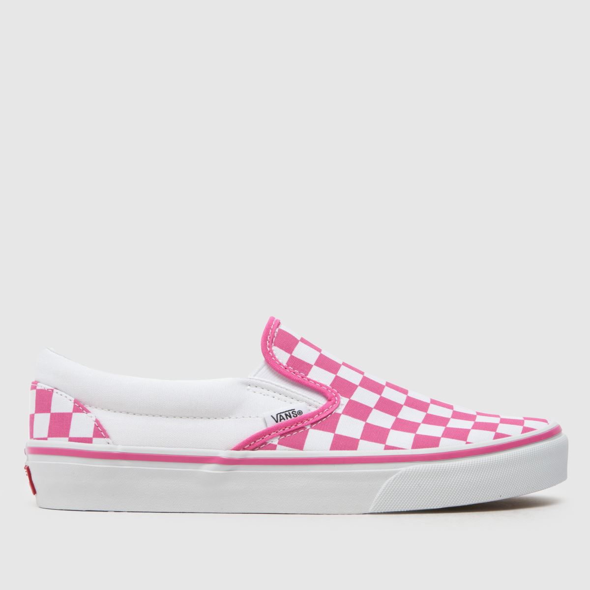 Vans Classic Slip Trainers in White & Pink