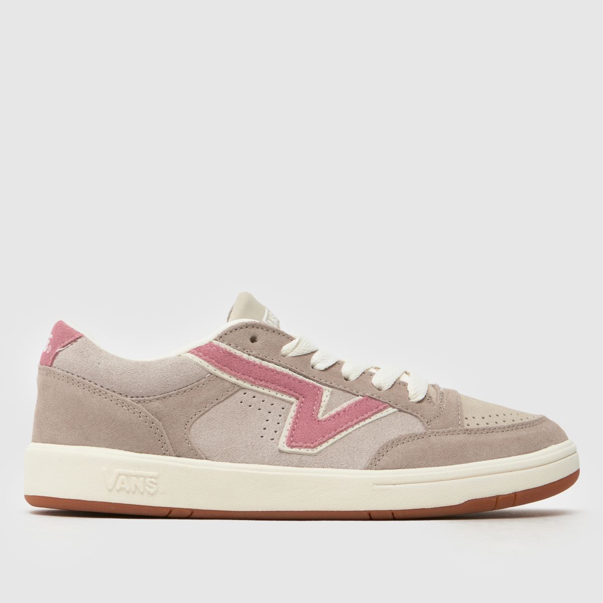 Vans Lowland CC Trainers in White & Pink