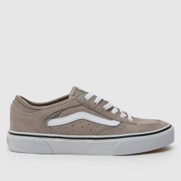 Vans Rowley Classic Trainers in White & grey