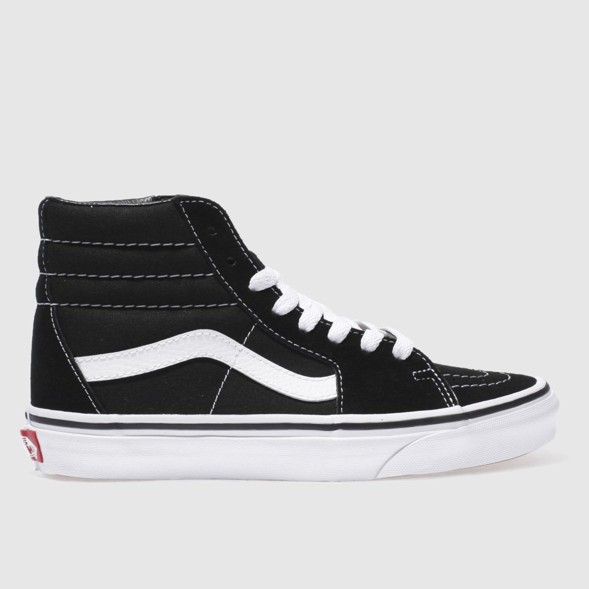 Vans Sk8-Hi Suede Trainers in Black & White