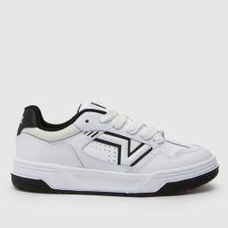 Vans Upland Trainers in White & Black