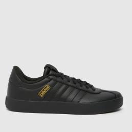 adidas VL Court 3.0 Trainers in Black & Gold