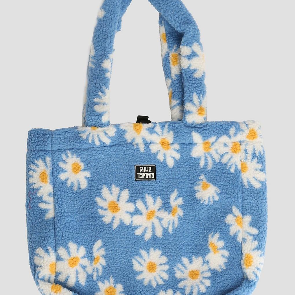 Blue Tomato Fleece Tote Bag blue