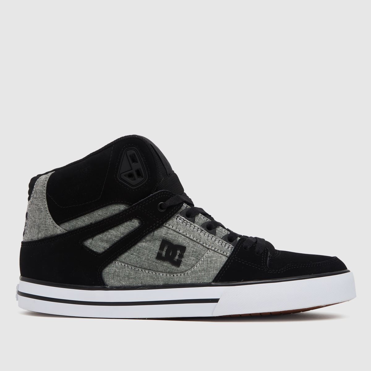 DC Pure High Top Wc Trainers in Black & Grey 4 DC Pure High Top Wc Trainers in Black & Grey
