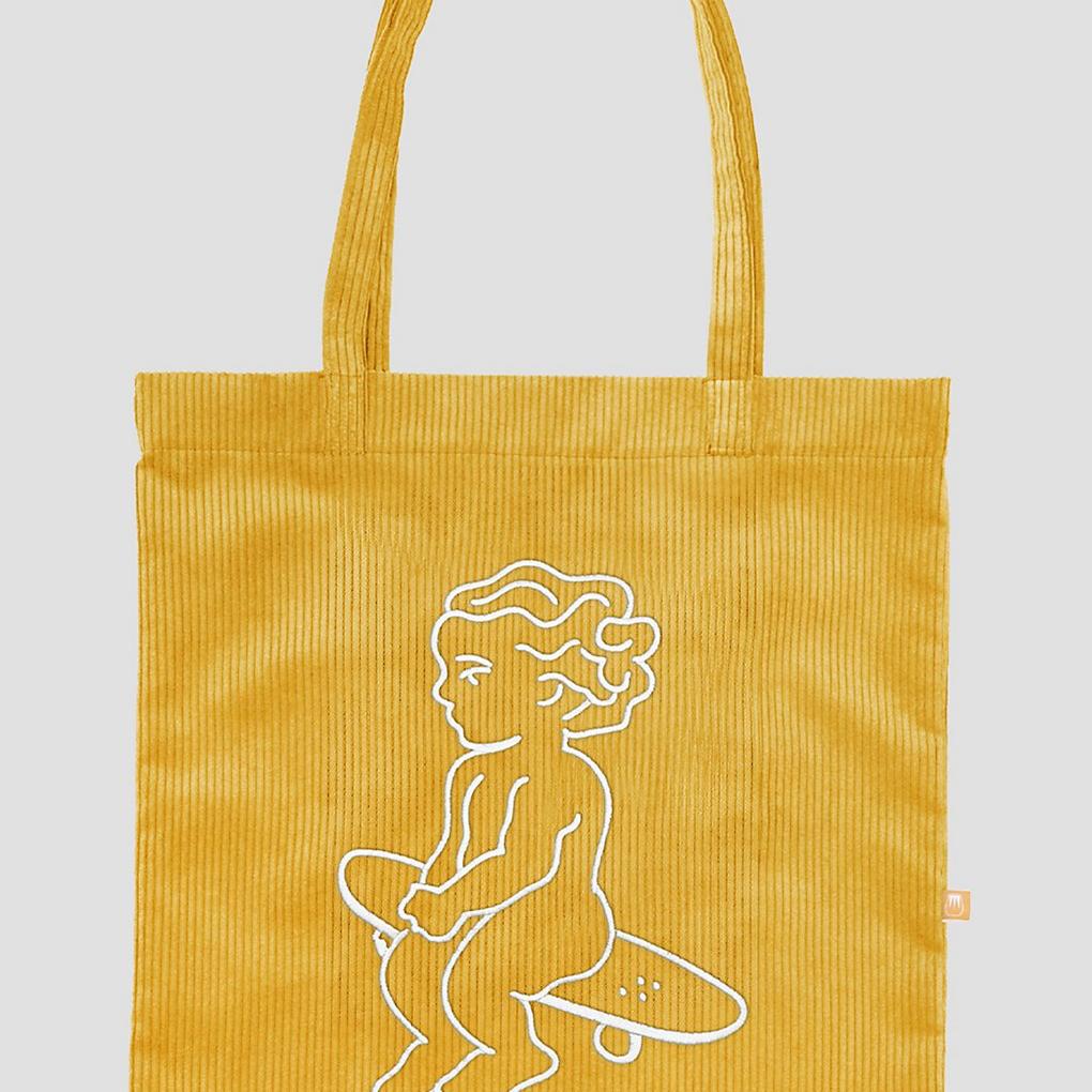 Ementa SB Baby Cord Tote Bag yellow