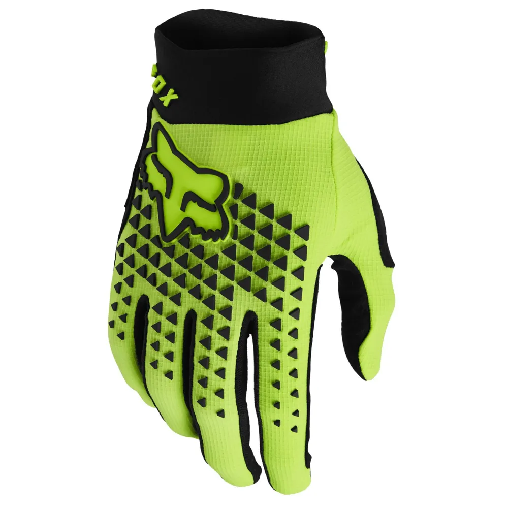 Fox Defend MTB Gloves Fluo Yellow