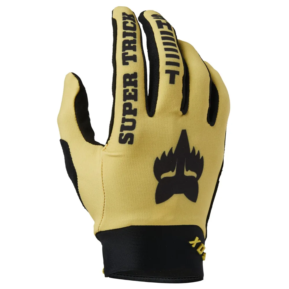 Fox Defend Super Trick MTB Gloves Pear Yellow