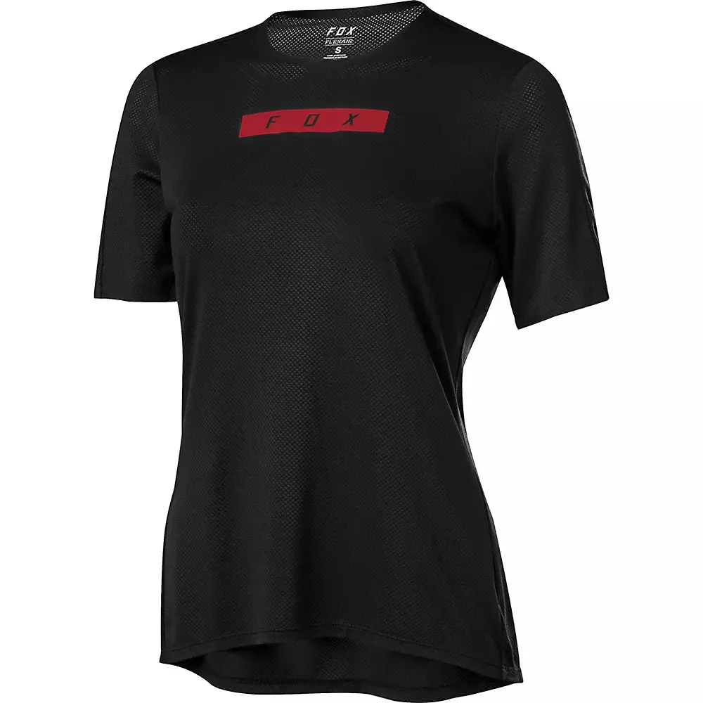 Fox Flexair Delta Womens SS MTB Jersey Black