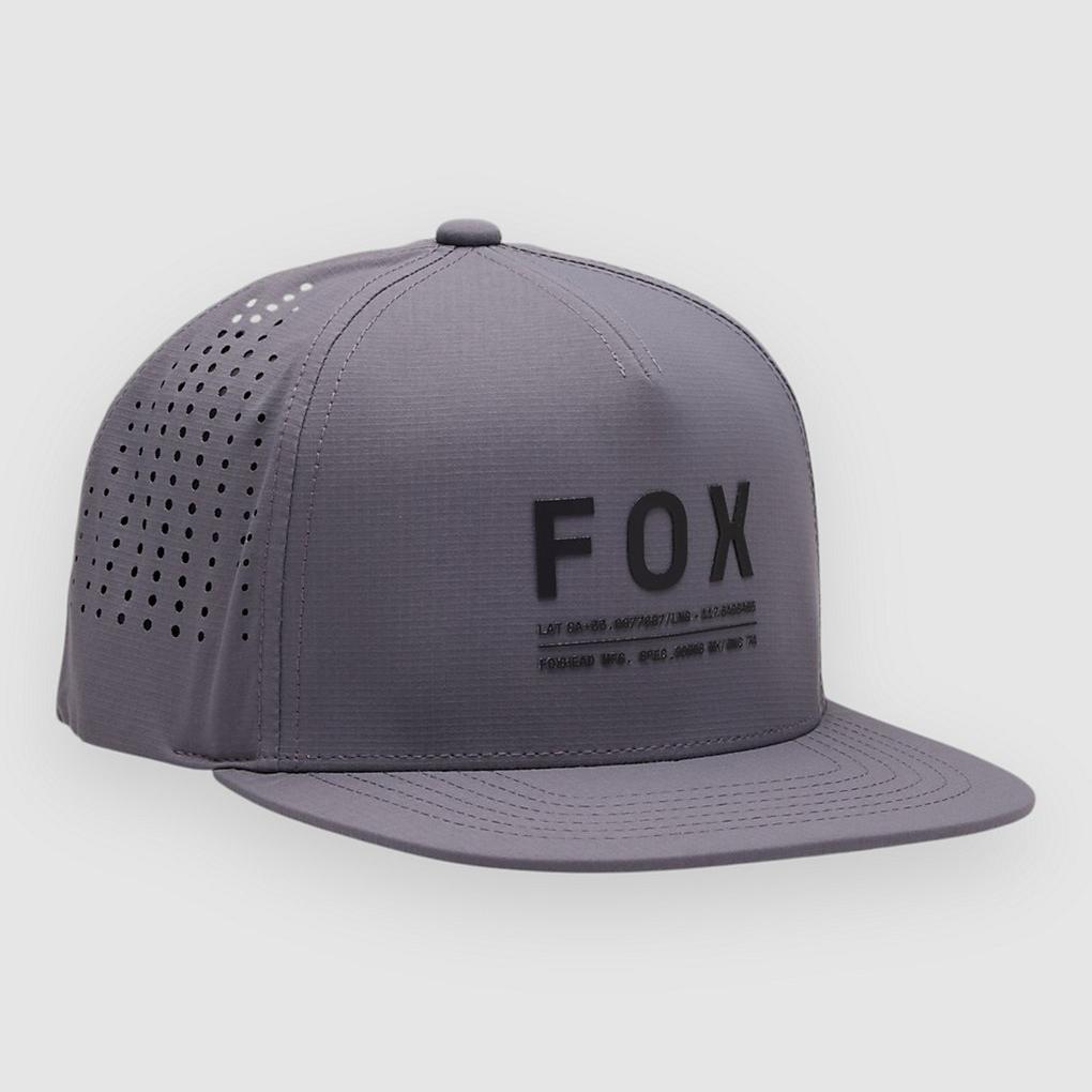 Fox Non Stop Tech Snapback Cap steel grey