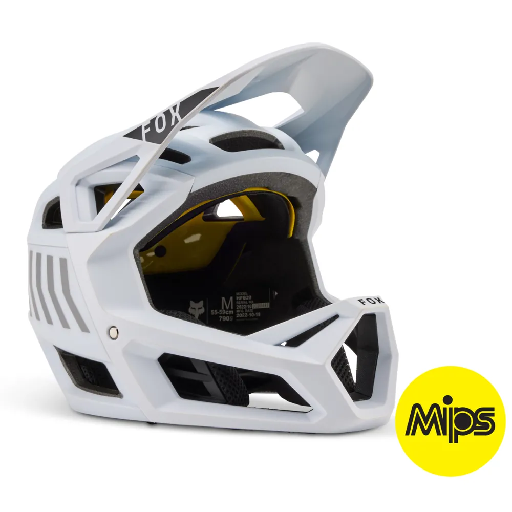 Fox Proframe Fullface MIPS MTB Helmet Nace White