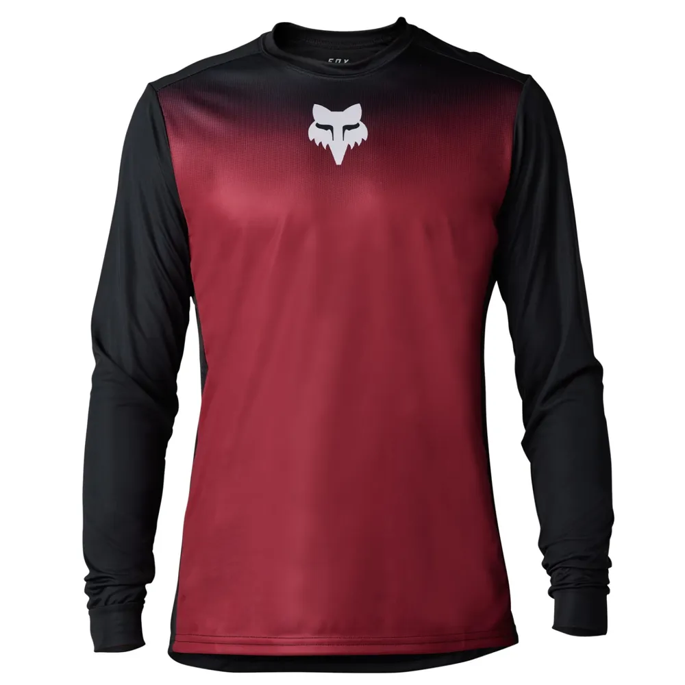 Fox Ranger Keel LS MTB Jersey Bordeaux